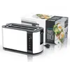 A toaster and its packaging are displayed on a white background. Anteprima dell’immagine prodotto