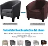 2 kusy Klubové křeslo Slipcover Křeslo Cover Stretch Velvet Náhled obrázku produktu 5