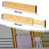 4er Set Bambus Schubladentrenner Verstellbar – Schubladen Produktbild-Vorschau 5
