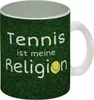 Tennis ist meine Religion Glas Tasse Ein waschechter Produktbild-Vorschau 1