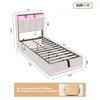 INONEFT Polsterbett 90x200 cm LED Beleuchtung und USB Produktbild-Vorschau 2