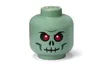 A green LEGO storage head with a skeleton face. Anteprima dell’immagine prodotto