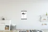 MuchoWow® Textilposter Flamingo - Schwarz und weiß - Produktbild-Vorschau 2