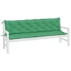 vidaXL Cuscini per panca da giardino 2 pz. Verde 200x50x7 Anteprima dell’immagine prodotto 11