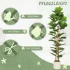 HOMCOM Künstlicher Geigenfeigenbaum 180 cm Kunstpflanze mit Produktbild-Vorschau 5