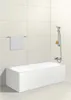 A modern bathroom with a white bathtub and a shower fixture. Anteprima dell’immagine prodotto