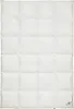A white down comforter with a quilted pattern, laid flat on a white background. A small logo is visible in the bottom right corner. Produktbild-Vorschau