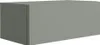 A gray hanging nightstand with a smooth front is shown against a white background. Voir les images du produit