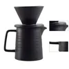 A black ceramic pour-over coffee maker set. Produktbild-Vorschau