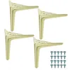 Möbelbeine 15 cm, Haarnadel-Design, gebürstetes Gold, Set Produktbild-Vorschau 1