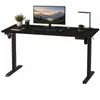 Elektrický stôl čierny 160x80 Nastaviteľný 72-118cm Náhľad obrázku produktu 1