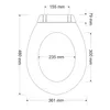 Aqbau® Universal Toilettendeckel, Toilettensitz, WC-Sitz Produktbild-Vorschau 2