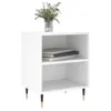 vidaXL Nachttische 2 Stk. Hochglanz-Weiß 40x30x50 cm Produktbild-Vorschau 3