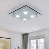 LED Deckenleuchte, 4 flammig, Chrom, Glas, L 34cm, 2er Set Produktbild-Vorschau 10