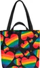 VOID Herz Regenbogen Streifen LGBTQ Tasche 33x33x14cm,15l Produktbild-Vorschau 1