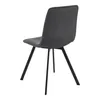 A single dark gray chair shown from the back with black legs against a white background. Produktbild-Vorschau