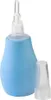 A blue baby nasal aspirator with a transparent tip and cap, isolated on a white background. Produktbild-Vorschau