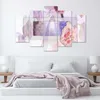 5-teiliges leinwandbild blumenkomposition 150x100 cm Feeby Produktbild-Vorschau 2