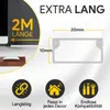 Kabelkanal aus hochwertigem PVC weiß Kabelleiste 2m - 5 Produktbild-Vorschau 5