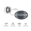 Emaille Türschild TOILETTE oval 7x10 cm Schild Emailschild Produktbild-Vorschau 3