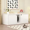 Katzenschrank, Katzentoilette, 4-türiger Katzenklo Schrank, Produktbild-Vorschau 1