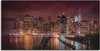 ARTland Leinwandbild New York City Impression bei Nacht I Produktbild-Vorschau 1