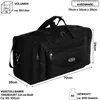 Sporttasche ca.60 L Reisetasche Fitnesstasche SCHWARZ (620) Produktbild-Vorschau 2