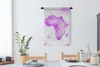 MuchoWow® Wandteppich Wandbehang Weltkarte - Rosa - Afrika Produktbild-Vorschau 4