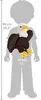 Wild Republic - Peluche - Cuddlekins -  Aquila calva Anteprima dell’immagine prodotto 4