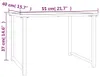 vidaXL Tuintafel, antraciet, 55x40x37 cm, staal Productafbeelding-voorbeeld 6