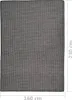 vidaXL Outdoor-Teppich Flachgewebe 160x230 cm Grau Produktbild-Vorschau 5