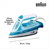 Braun FI 3144 BL, Stoom- en droogstrijkfunctie, Keramische Productafbeelding-voorbeeld 11