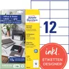 120 AVERY Zweckform etikety 3424-10 biela 105,0 x 48,0 mm Náhľad obrázku produktu 1