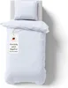 Bettwäsche 135x200 cm Weiß 2-teilig einfarbig Mikrofaser Produktbild-Vorschau 2