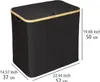 WENKO Bambus Wäschetruhe Trio Ecori in Schwarz 57 x 50 x 37 Produktbild-Vorschau 7