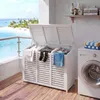ADEL DREAM Wäschekorb mit Deckel aus Bambus 150L Großer Produktbild-Vorschau 2