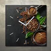 Wohnzimmer Leinwand Uhr Geräuschlos Küche 30x30 Kaffee, Produktbild-Vorschau 1