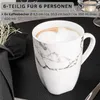 SÄNGER Kaffeebecher Set Bilgola Marmor 6 teilig Produktbild-Vorschau 2
