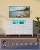 SONGMICS Komoda s 8 zásuvkami z látky, televizní stolek s Náhled obrázku produktu 3