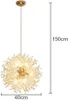 Kronleuchter 8 Licht Golden  Pendelleuchte für Produktbild-Vorschau 3