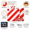 2x Warntafel Fahrradträger Rot Weiß Warnschild 50x50 cm 4x Produktbild-Vorschau 1