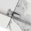 A close-up view of a latch on a table with a marble-look finish. Podgląd zdjęcia produktu