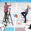 ROSEJANE Klappbare Trittleiter 4 Stufen mit Handlauf, Produktbild-Vorschau 7