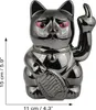 Glückskatze Angry Cat Maneki-neko Stinkefinger Mittelfinger Produktbild-Vorschau 5