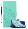 Cadorabo Hülle für Xiaomi Mi 11 5G in FLORAL TÜRKIS Produktbild-Vorschau 1