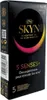 SKYN 5 Senses+ Kondómy bez latexu 5 ks. Kondómy s Náhľad obrázku produktu 8