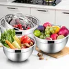 HaWare 5er Set Edelstahl Rührschüsseln mit Luftdichtem Produktbild-Vorschau 3