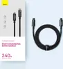 Baseus Tungsten Gold Ladekabel Datenkabel Type-C 240W 3m Produktbild-Vorschau 23