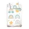 Babybettwäsche Regenbogen Sonne Sterne & Herz 100x135 + Produktbild-Vorschau 2