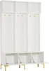 MODFU Meuble d’Entrée Blanc - Portemanteau Moderne avec Voir les images du produit 8